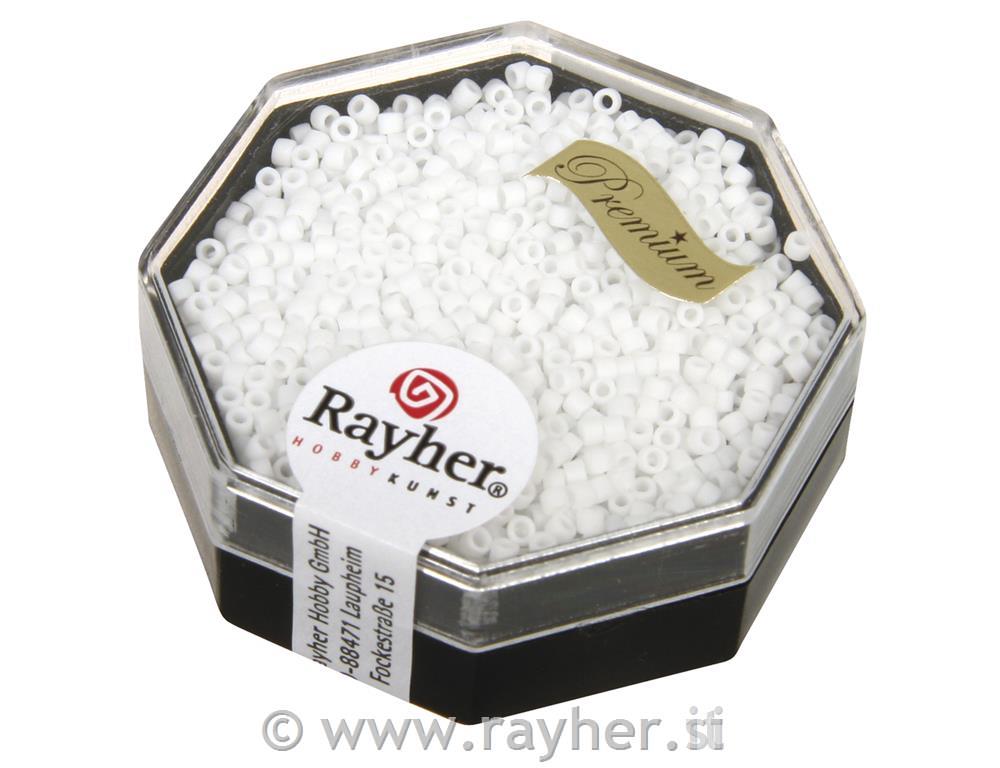 Perle Delica Miyuki, 1,6 mm o, snježnobijelo, 6g