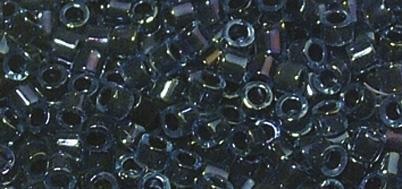 Perle Delica Miyuki, 1,6 mm o , safir, 8g, prosojne, mavričn