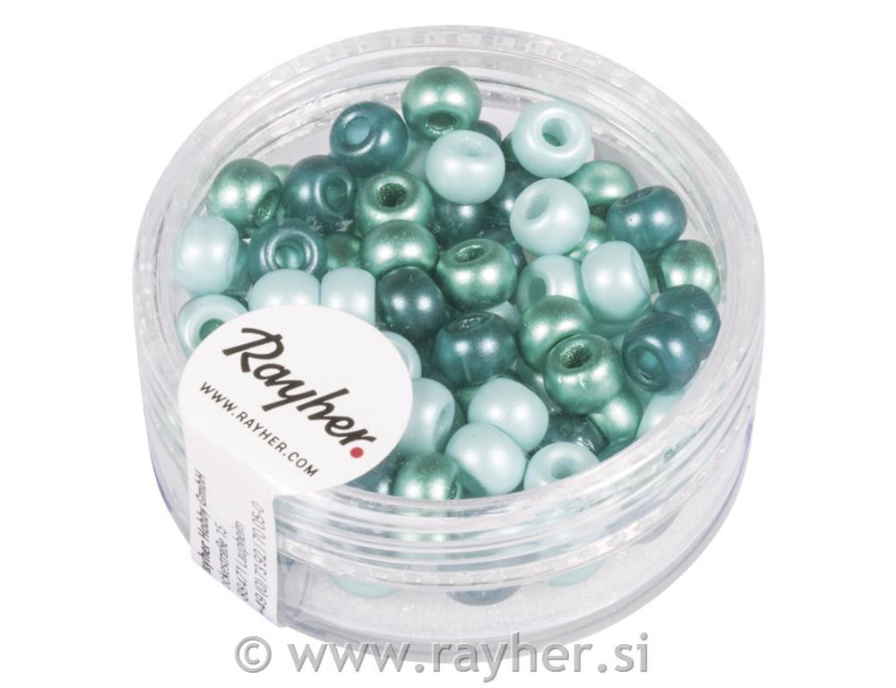 Perle s većom rupom, s, 5.5mm,mint, 80 kom