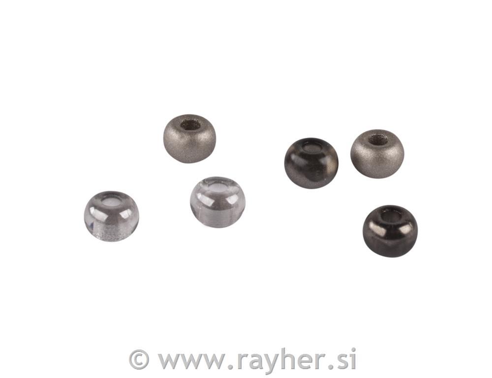 Perle s većom rupom, s, 5.5mm, tam.bež,80 kom