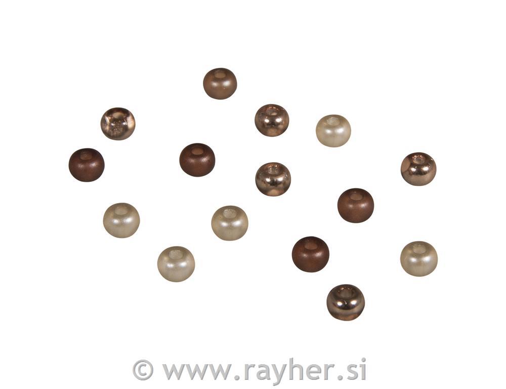 Rocailles-mix with big hole, with, 5.5mm