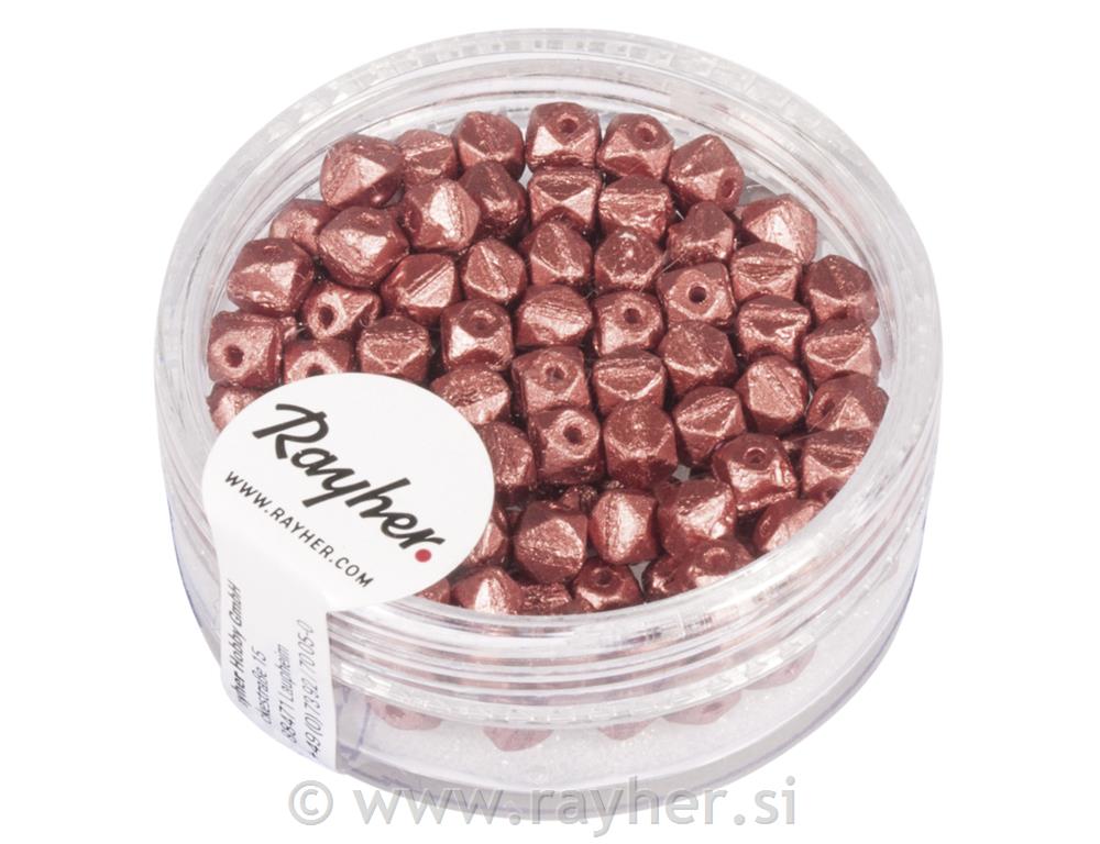 Perle Antique, 4mm, starinski ružičasti,120 kom