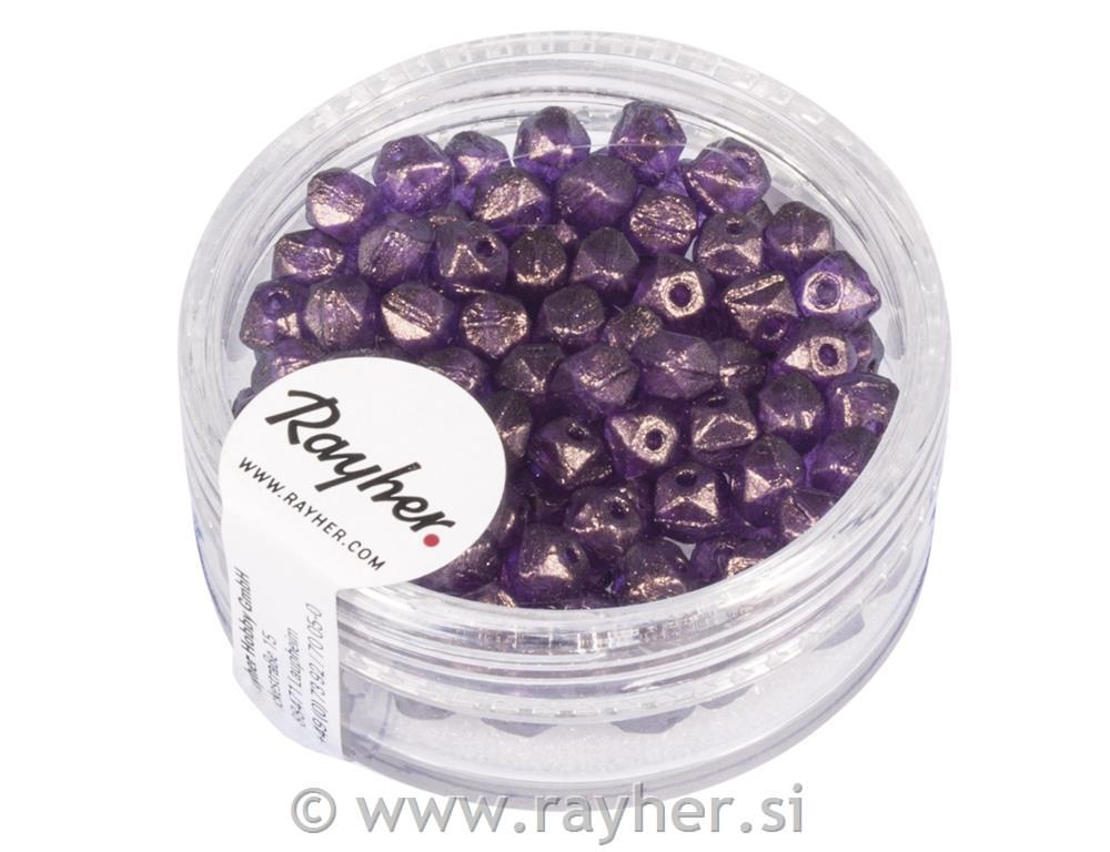 Perle Antique, 4mm, starinski jorgovan,120 kom