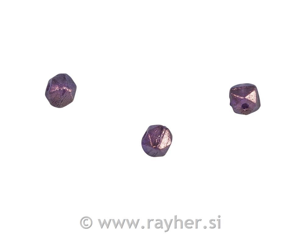 Perle Antique, 4mm, starinski jorgovan,120 kom
