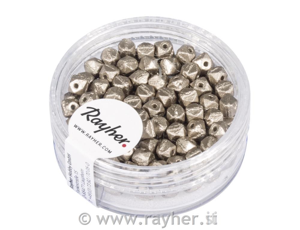 Perle Antique, 4mm, tamno plava, 120 kom