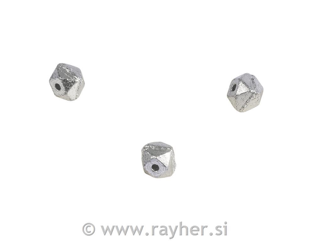 Perle Antique, 4mm, srebrna, 120 kom