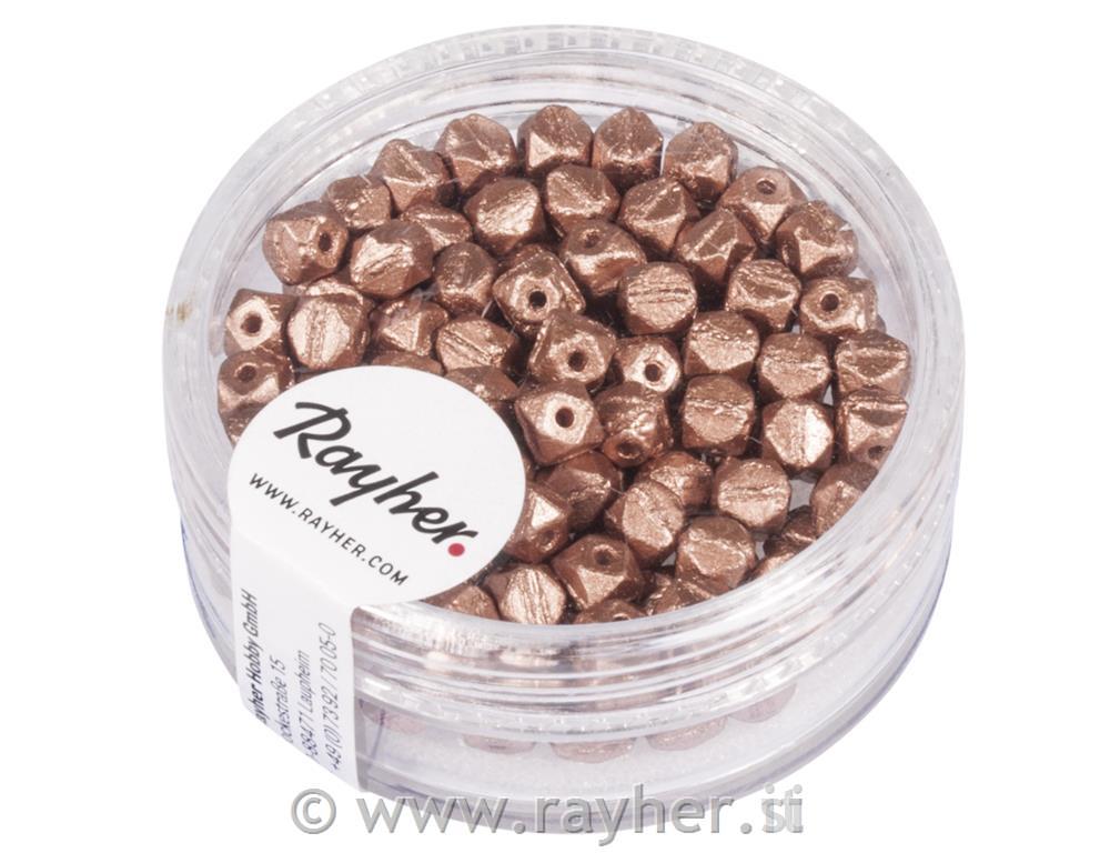 Perle Antique, 4mm, bakar, 120 kom