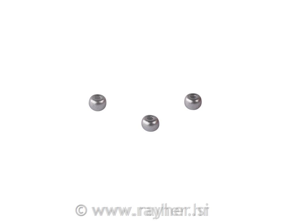 Rocailles, 3mm o, silver matt, box 200pcs
