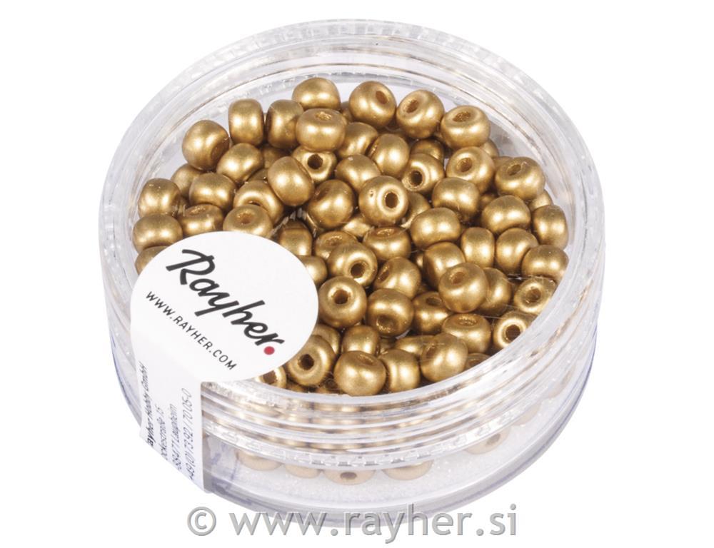Perle, 4mm, zlato, 150 komada