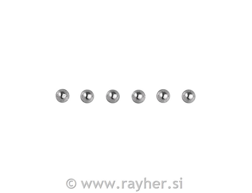 Pola perle, samoljepljiva, sreb.krem,3mm