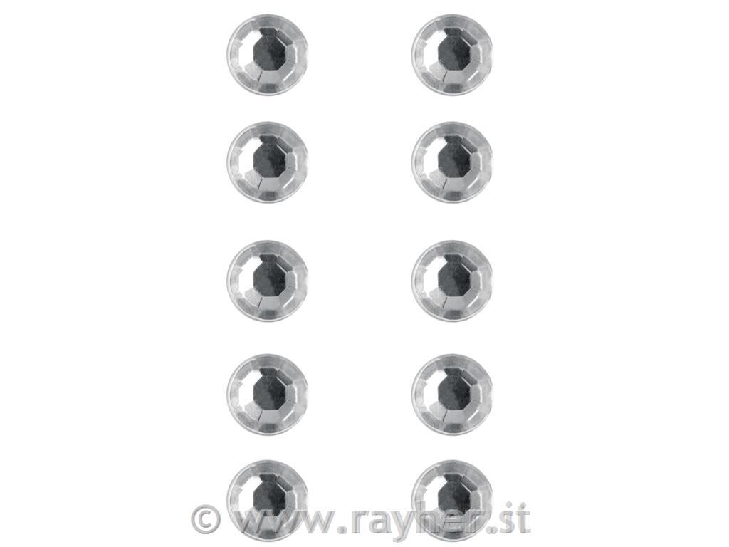 Kristali, samolepilni, kristalni, 2 mm, 160 kom.