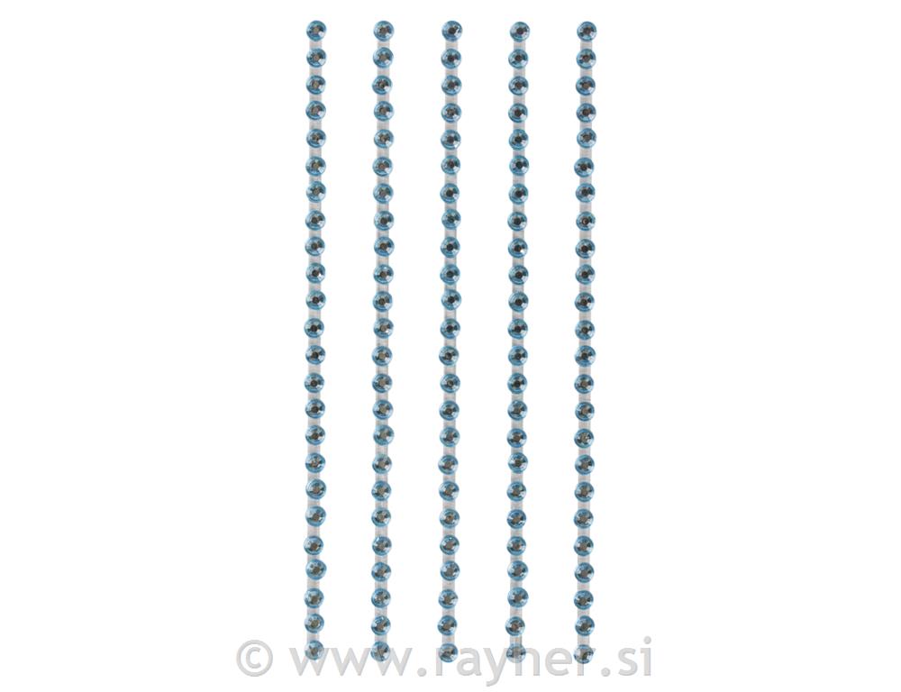 Kristali, samoljepljivi, sv.modri, 3 mm,1 20 kom.