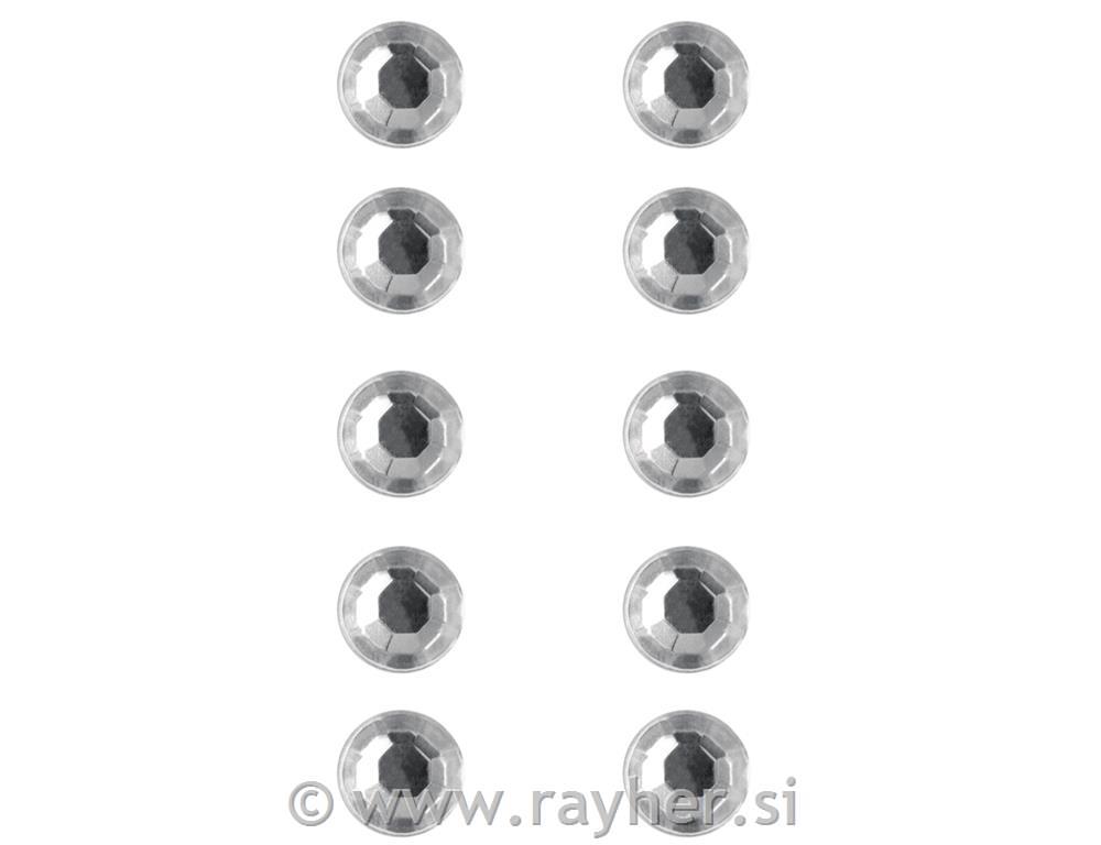 Kristali, samoljepljivi, kristalni, 5 mm, 80 kom.