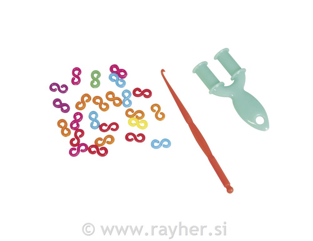 Elastike Loom Bandz, naprava za rad