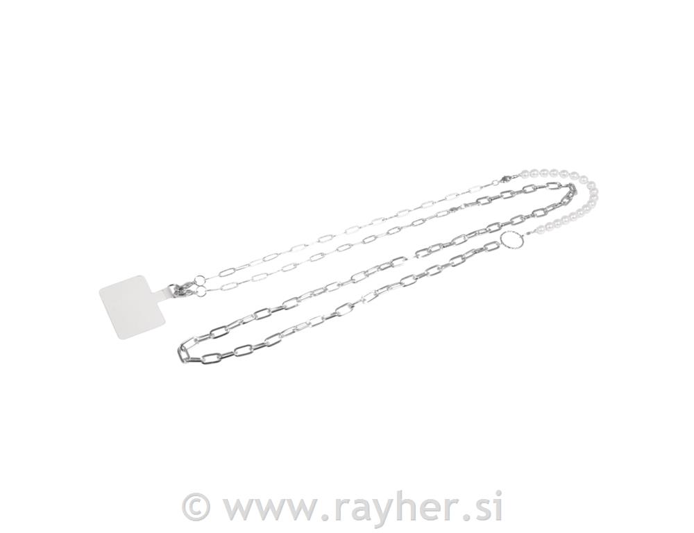 Set za izradu lančića za mobitel,srebrni