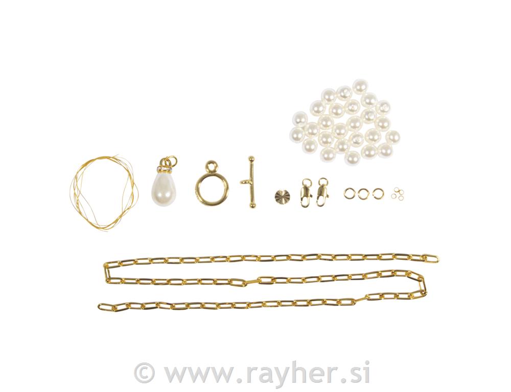 Set za izradu lančića Click&Match, zlatn