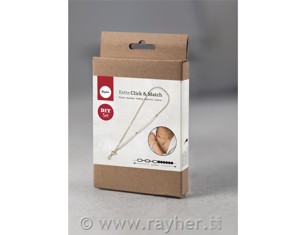Set za izradu lančića Click&Match, zlatn