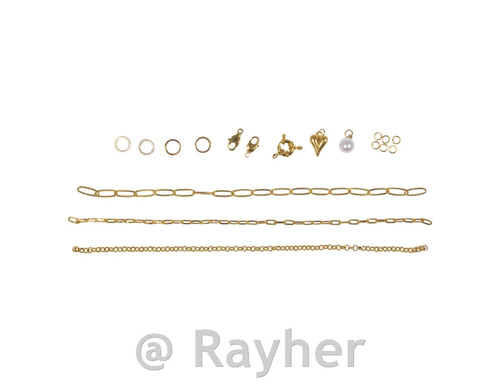 Set za izradu nakita Click & Match, zlatza 3 narukvice ili 1 ogrlicu