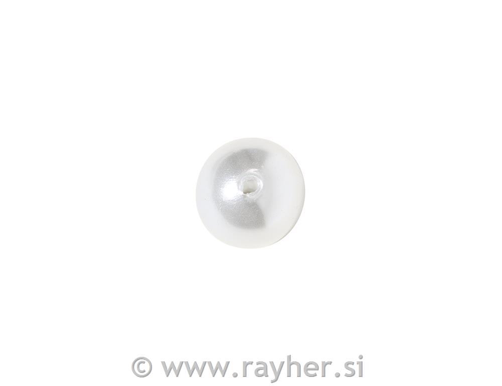 Perle vosak, oko 4 mm, bijeli, 150 kom.