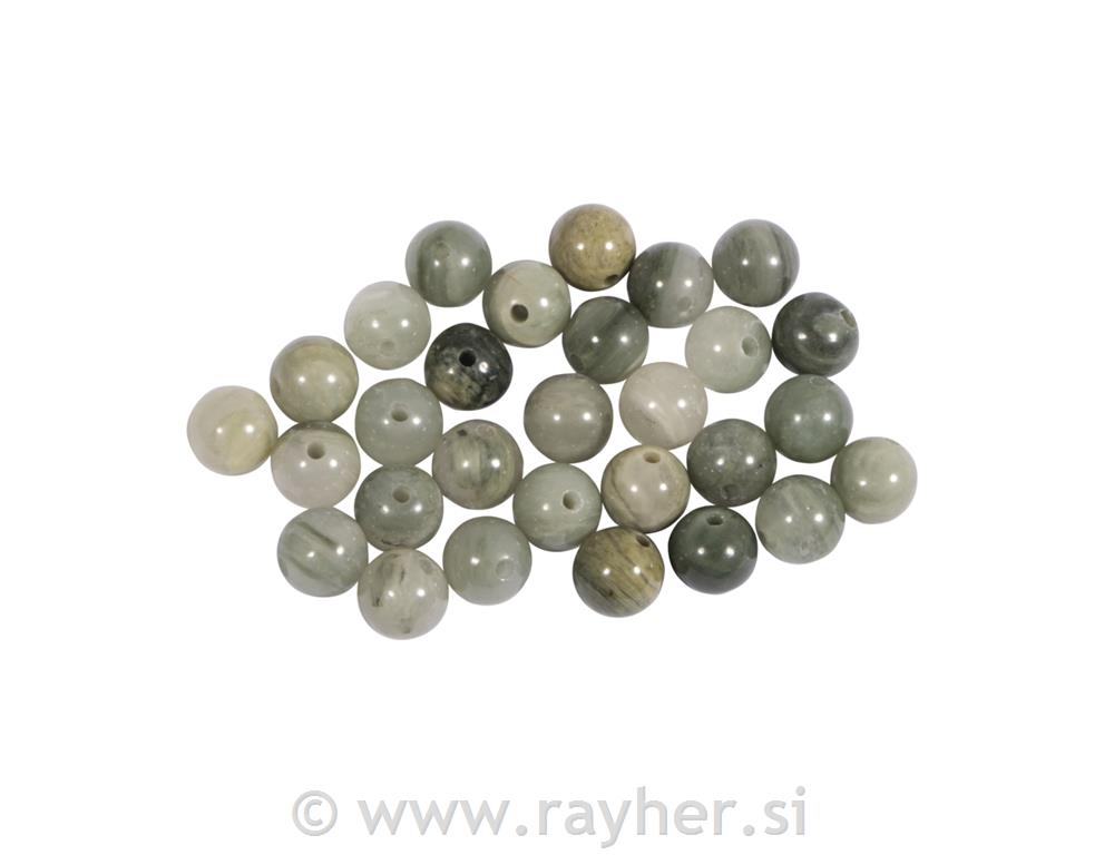 Labradorit, poludragi kamen4mm biseri, 40 komada