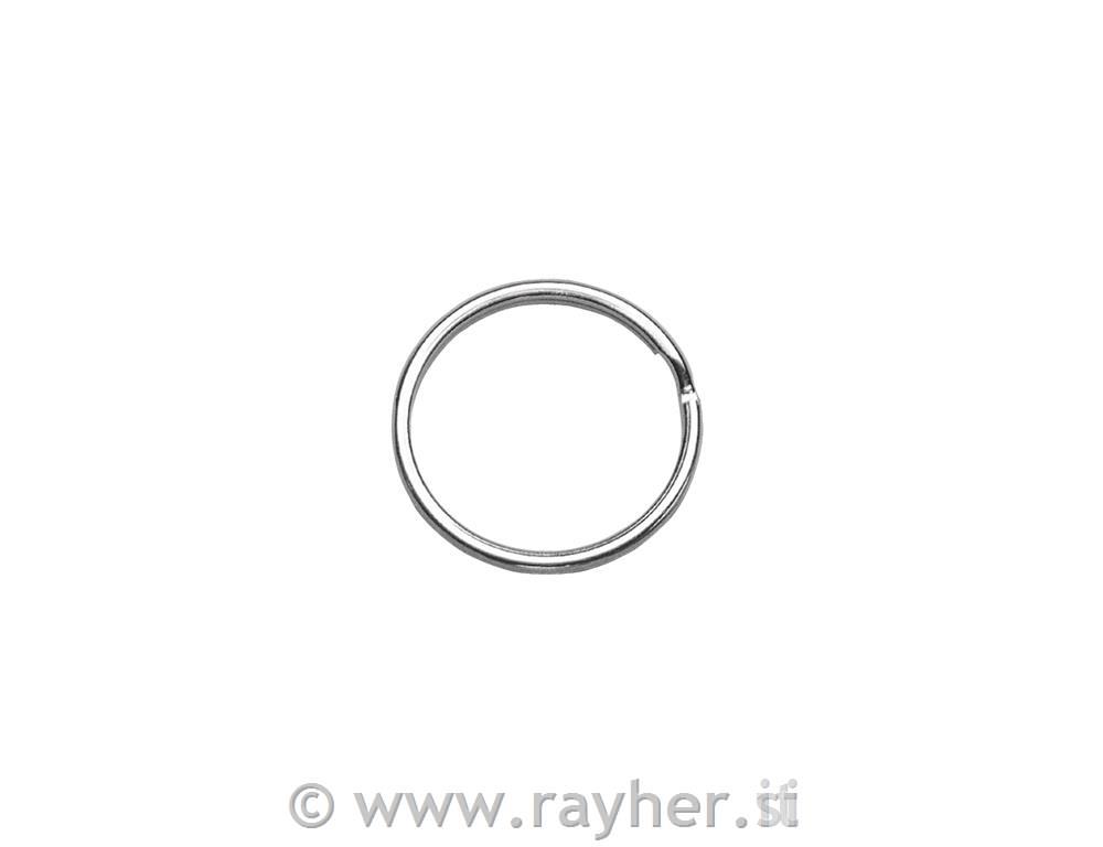 Prsten metalni, srebrni, 20 mm