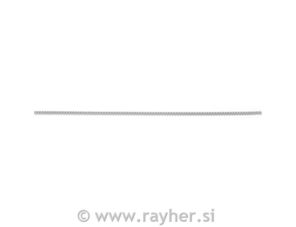 Lanac mesing, srebro, 0,6 mm, 6 0 cm, bn