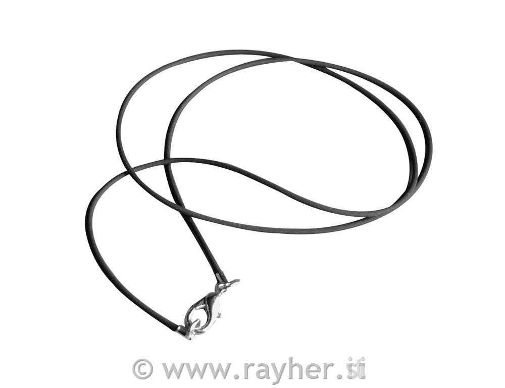 Ogrlica od karabinera, 42 cm, 1,25 mm o,1 kom, bn