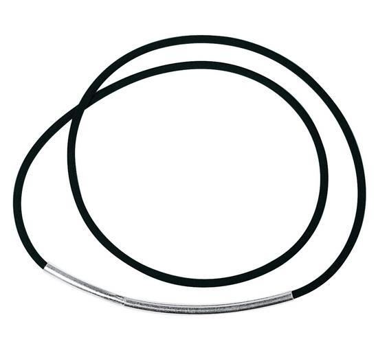 Lanac sa završnom obradom, 46 cm, srebrna, 2 mm o, 1 kom
