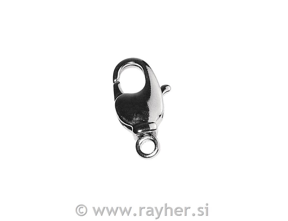 Karabiner s rotirajućim vratom, srebro,7.3x14 mm, bn, individualno.