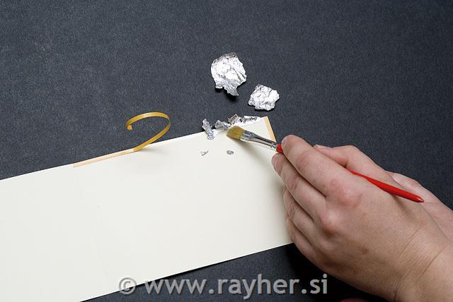Kosmiči za pozlato, srebrni, 1 gram