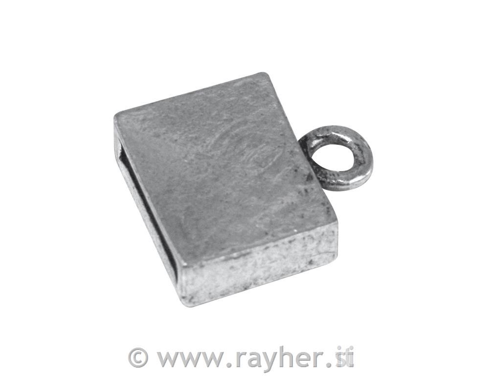 Kopča za nakit, srebro, 1,4x1,6x0,5 c m,bn