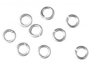 Ring, 10mm o, silver, 0.8 tab-bag 40pcs.
