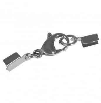 Stainless steel jewellery clasp , platin