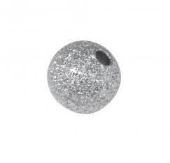 Perle dijamant, o12 mm, srebro, rupa oko2mm, 3 kom