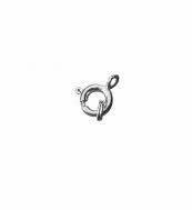 Chain catches with split ring, 7mm o, si