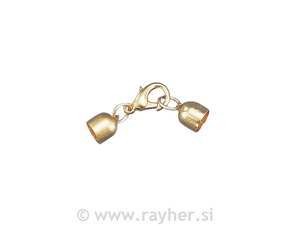 Jewellery catch, beamless, gold, 7mm, ta
