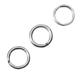 Ring, 7mm o, platinum, 1mm, tab-bag 25pc