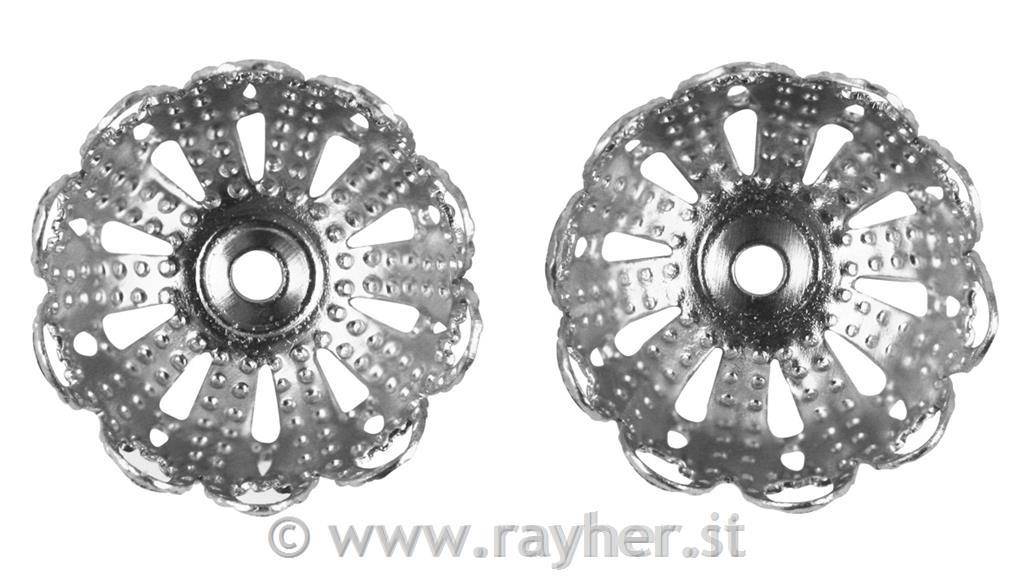 Filigranska kapa 10 mm bn, 6 kom