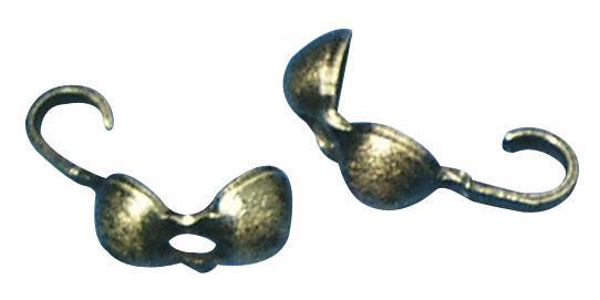 Dekorativna kapica za perle,kompr.,antik, 3mm, 12 kom