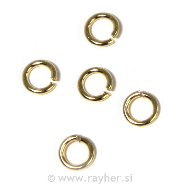 Obročki 4,6mm, 30 kos