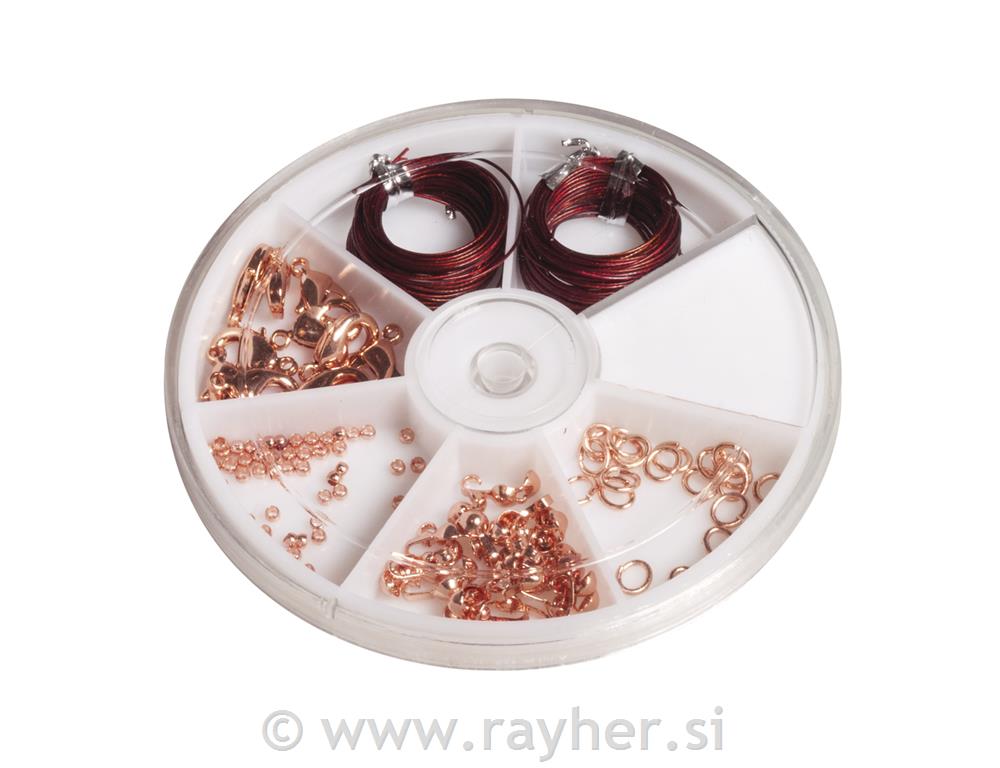 Set za izdelavo nakita, bakreni, 5-delni