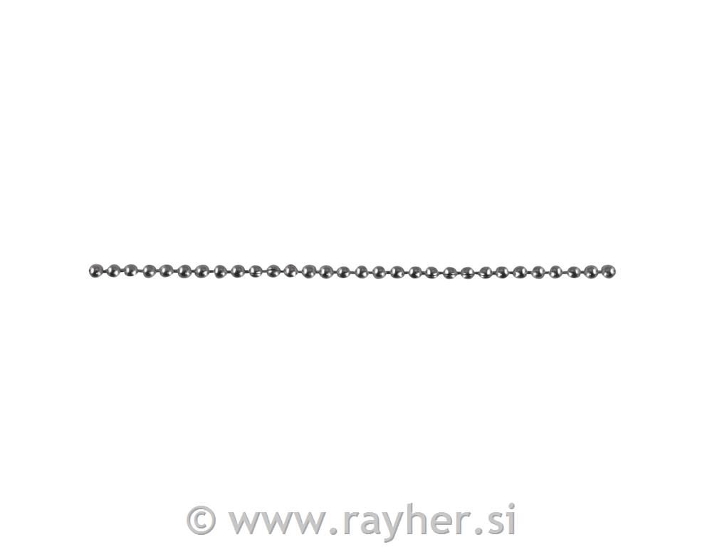 Verižica vojaška 0,8 mm platina 90 cm