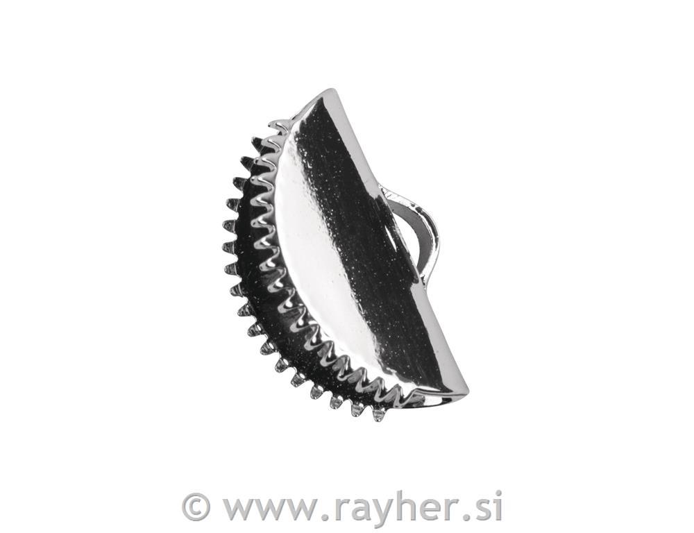 Držalo za uhane Half moon, srebrno, 15x8cm, set 2