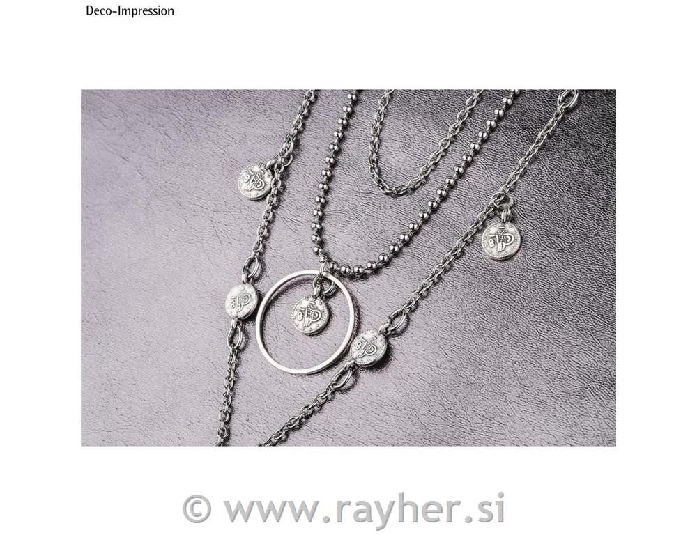 Privjesak met., Dukat, 7.3mm, srebrni, 6