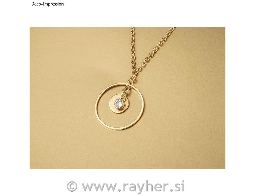 Met.mini rhinestone pendant,round,7mm otab-bag 2pcsgold