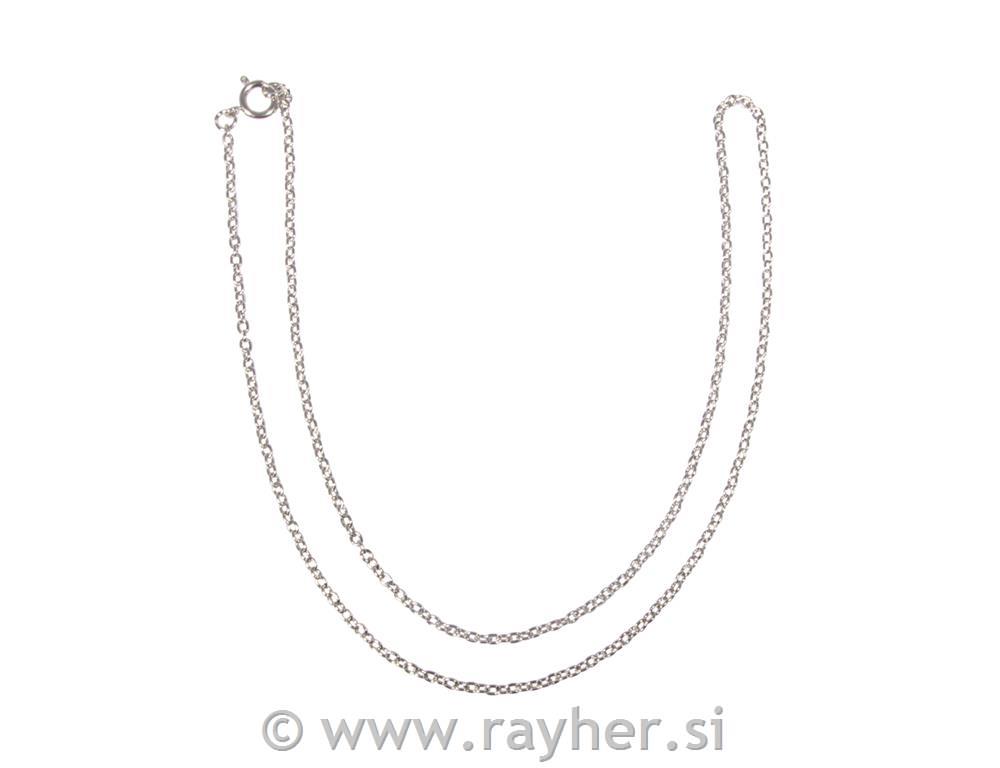 Lanac, srebrna, 45cm, 2x3mm