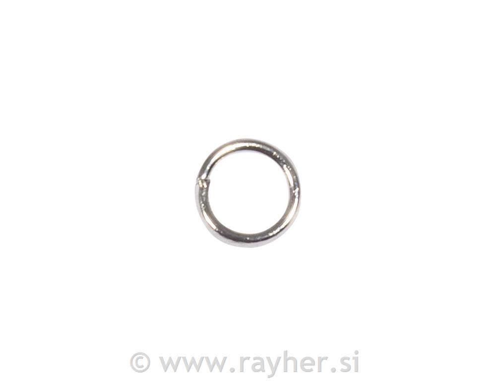 Small round ring, 4.6mm oThickness 0.6mm, tab-bag 30pcssilver