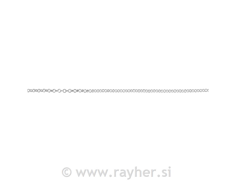 Prsten-ogrlica, srebro, prsten od 4 mm,80cm