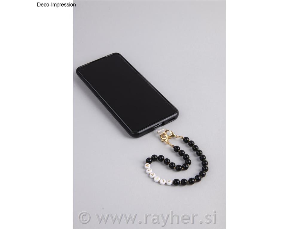 Ogrlica s natpisom za mobitel,56x36x0,6mm, 2 komada