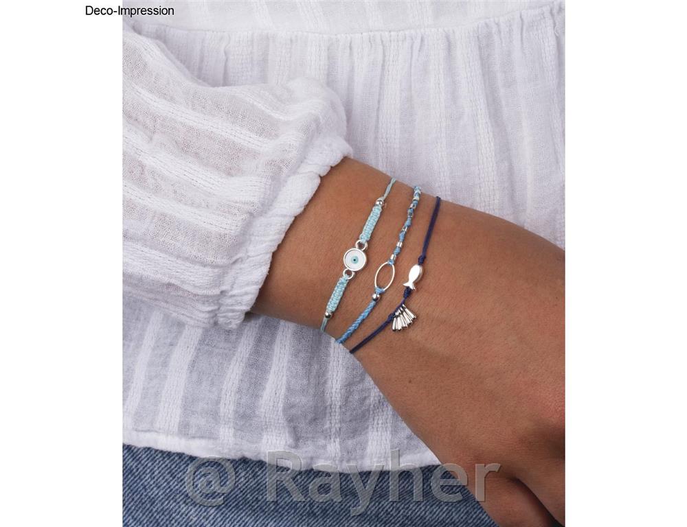 Dekorativni element Evil Eye, srebrni,8 mm, 2 komada